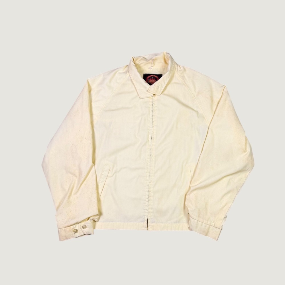 Vintage Campus All Weather Jacket Mens Yellow Harrington Windbreaker USA 60s